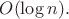 $O(\log n).$