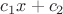 $c_1x+c_2$