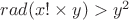 $rad(x!\times y)>y^2$