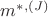 $m^{*,(J)}$ $m^{*,(J)}$