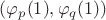 $(\varphi_p(1),\varphi_q(1))$ $(\varphi_p(1),\varphi_q(1))$