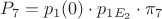 $P_7=p_1(0) \cdot  p_{1E_2} \cdot \pi_7$