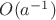 $O(a^{-1})$