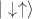 $|\downarrow\uparrow\rangle$