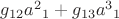 $g_{12}a^2{}_1+g_{13}a^3{}_1$