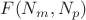 $F(N_m,N_p)$