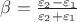 $\beta=\frac{\varepsilon_2-\varepsilon_1}{\varepsilon_2+\varepsilon_1}$