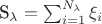S_\lambda=\sum_{i=1}^{N_\lambda}\xi_i S_\lambda=\sum_{i=1}^{N_\lambda}\xi_i