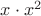$x\cdot{x^2}$