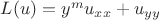 $L(u)=y^mu_{xx}+u_{yy}$