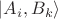 $\left| A_i, B_k \right \rangle$