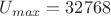 $U_{max}=32768$
