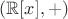 $(\mathbb R[x],+)$