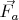 $\vec{F_a}$