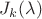 $J_k(\lambda)$