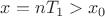 $x=nT_1>x_0$