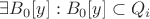 $\exists B_{0}[y]: B_{0}[y] \subset Q_{i}$