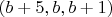 $(b+5,b,b+1)$