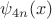 $\psi_{4n}(x)$