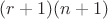 $(r+1)(n+1)$