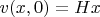 $v(x,0)=Hx$