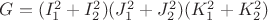 $G=(I_1^2+I_2^2) (J_1^2+J_2^2) (K_1^2+K_2^2)$