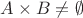 $A \times B \neq \emptyset $