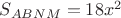 $S_{ABNM}=18x^2$