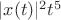 $|x(t)|^2 t^5$