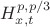 $H_{x, t}^{p, p/3}$