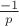 $\frac{-1}{p}$