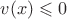 $v(x) \leqslant 0$