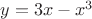 $y=3x-x^3$