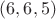 $(6,6,5)$