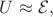 $U\approx\mathcal{E},$