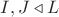 $I,J\triangleleft L$