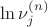$\ln\nu_j^{(n)}$