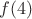 $f(4)$