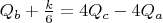 $Q_b+\frac k6=4Q_c-4Q_a$