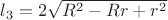 $l_3=2\sqrt{R^2-Rr+r^2$