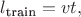 $l_{\text{train}}=vt,$