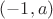 $(-1,a)$