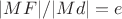 $|MF|/|Md|=e$ $|MF|/|Md|=e$