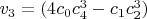 $v_3=(4 c_0 c_4^3-c_1 c_2^3)$