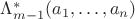 $\Lambda_{m-1}^*(a_1,\ldots,a_n)$