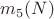 $m_5(N)$