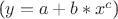 ($y=a+b*x^c$)