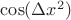 $\cos(\Delta x^2)$