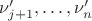 $\nu'_{j + 1}, \ldots, \nu'_n$