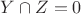 $Y\cap Z=0$